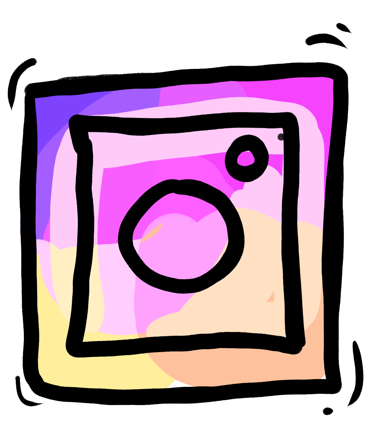 Cartoon Instagram Logo